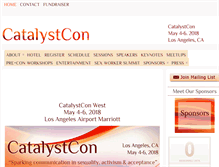Tablet Screenshot of catalystcon.com